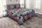 ABAKUHAUS Ziegelwand Tagesdecke Set, Graffiti Grunge Wall Art, Set mit Kissenbezügen Feste Farben, für Doppelbetten 264 x 220 cm, Grau Rosa