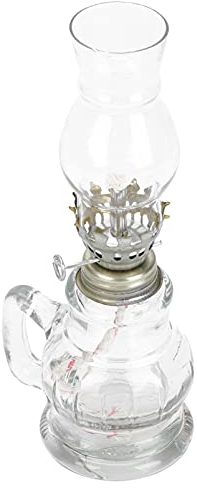 DOITOOL Retro Oil Lantern Clear Lantern Decorative Lamp Buddha Lantern Windproof Camping Tent Lantern Household Table Supplies