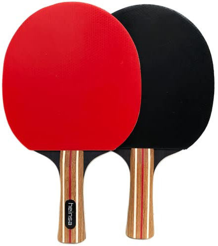 heinsa Tischtennisschläger Profi, Tischtennisschläger Set - 2 Tischtennis Set (2Tischtennisschläger)