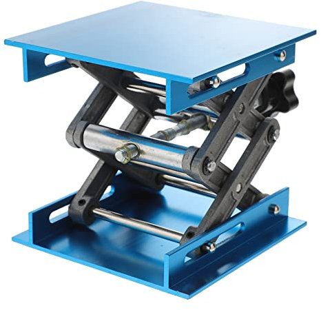 ERINGOGO Handbetriebene Aluminium Heberplattform Höhenverstellbarer Aufzugstischstand Aluminiumhubtisch Für Präzise Anwendungen Robuste Und Stabile Konstruktion