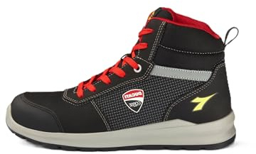 Utility Diadora Speedy Race Mid S3s FO SR SC Met Free, Chaussures de sécurité Unisexe-Adulte, Black Gray C2541, 41 EU
