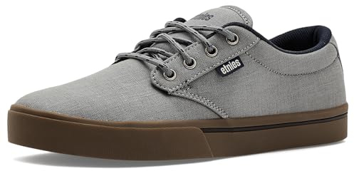 Etnies Fader 4101000203035 läderskor för män, Ljusgrå, marinblå, 44 EU