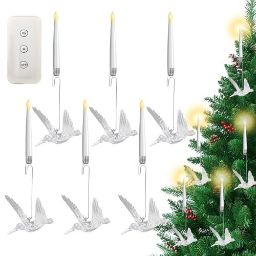 Batteriljus | julgransljus | julgransstearinljus | juldekorationer | LED- med fjärrtimer | för öppen spis fönsterbord bröllopsfest