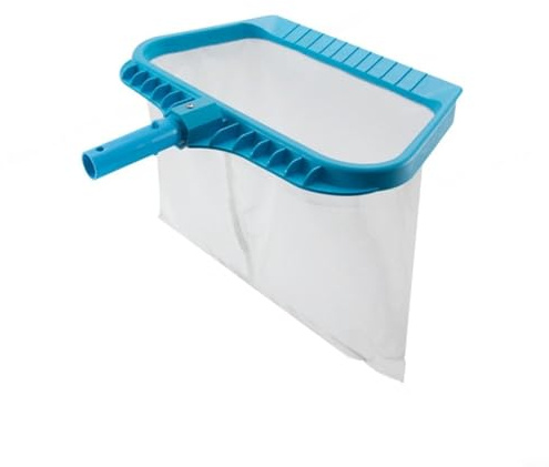 BEAZOOM Retino a maglia fine per la pulizia di piscine e laghetti, 38 cm di profondità, per rimuovere foglie e detriti, rete