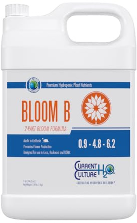 Cultured Solutions Bloom B - Pure Liquid Fertilizers | Crystal Clear Blends | Consistently pH Stable | Developed for Hydroponic Applications - Quart Size