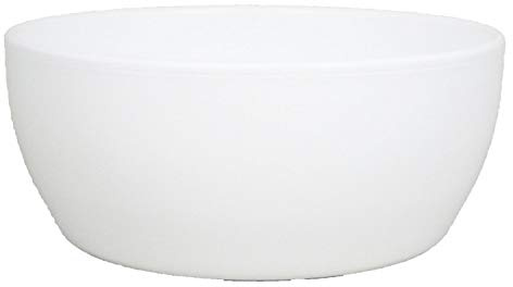 INNA-Glas Vaso da Fiori Bianco-Opaco, 8,5cm, Ø18,5cm - vasi per Piante/Scodella Ceramica