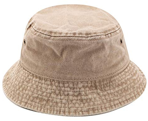 JFAN Chapeau De Pêcheur Unisexe en Toile - Bob Été Protection Solaire De Plage Rétro Pliable Style Seau