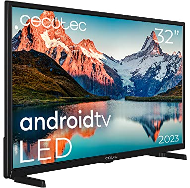 Cecotec TV LED 32 Smart TV A -Serie ALH00032N. HD, Android 11, Integrated Chromecast, Sprachassistent, HDR10, HBBTV, WiFi & Bluetooth, Modell 2023