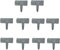 MEETOZ Garden PP Fence Edging,10Pcs Home Garden Border Edging Plastic Fence Stone,DIY Yard Landscape Plant Fence,Fit for Lawn Yard Flower Plant Bed Decoration