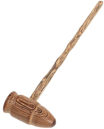 HAPINARY Martillo de Masaje de Madera para Espalda y Cuerpo, Herramienta Ergonómica de Palo de Masaje, Masajeador de Calabaza para Hombros y Cuello, Uso Doméstico y Profesional