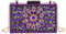 AURAMIYA Borsa da sera da donna Pochette con strass glitter per Borsa in acrilico per feste di ballo di nozze (Viola)