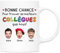 Cadeau Plus Mug Personnalisé Prénom Et Photo - Bonne Chance Pour Trouver De Meilleurs Collègues - Cadeau depart collegue, cadeau humour collegue de travail (2 Collègues)