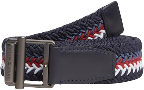 Tommy Hilfiger Roller Buckle Webbing 3.5 Belt Am0am14187 Cinturón fijo Hombre (Pack de 1)