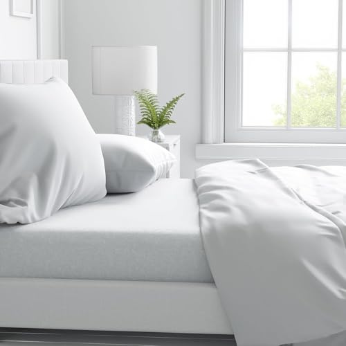 Corredocasa Completo Letto Poli Cotone Matrimoniali Estive, 100% Made in Italy - Set Lenzuola Matrimoniale: 2 Federa Cuscino, 1 Lenzuolo Sopra, 1 Sotto con Angoli - Biancheria da Letto di Alta Qualità