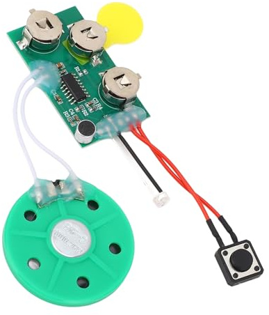 Fockety Chip de Voz con Detección de Luz Grabable de 4 Minutos para Módulo de Tarjeta de Felicitación DIY, Reproducción de Música Personalizable para Tarjetas de Navidad y Manualidades (juegalo de