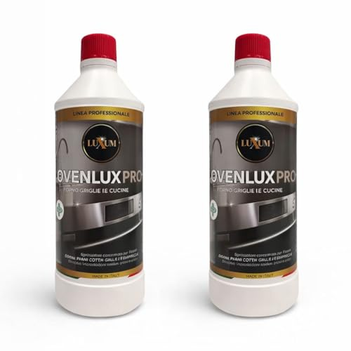 OvenLux PRO Detergente sgrassante decarbonizzante HACCP – 2 × 750 ml
