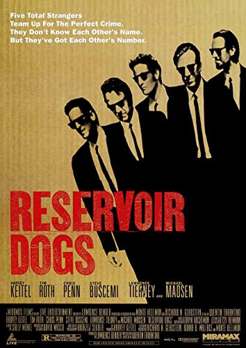 Póster A3 de la película Reservoir Dogs