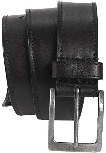 Harrys-Collection HC Damen Herren Safe Gürtel mit langem Reißverschluss Büffelleder Tresorgürtel, Bundweite:Bundweite 125 = Gesamtlänge 139, Farben:schwarz