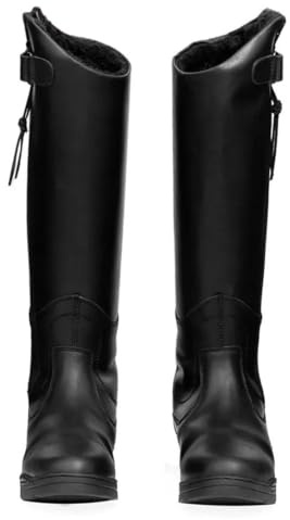 HyLAND Londonderry - Stivali da equitazione unisex per adulti, invernali, in pelle, Nero, 4