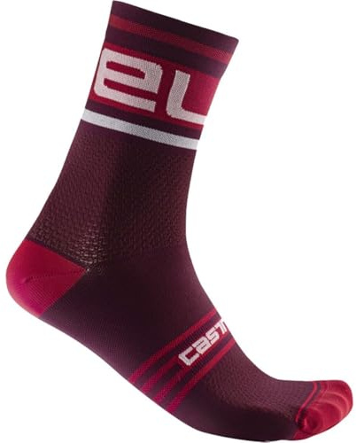 CASTELLI 4521028-421 PROLOGO 15 SOCK Socks Men's Bordeaux/Weiß M
