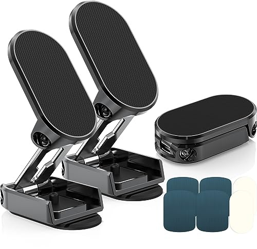 AXFEE 2 Pezzi Supporto Per Cellulare Da Auto, 360° di Rotazione Supporto Auto Smartphone, Porta Cellulare Auto Magnetico Universale, per l'uso su Cruscotti, Adatto a Tutti Smartphone - Nero