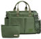 Captain Blues Cord Tasche Damen, Große Handtasche Shopper Tasche, Tasche Arbeit Damen, Umhängetasche mit Reißverschluss, Cord Tote Bag für Uni & Alltag (Grün)