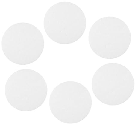 VILLFUL 6 Pezzi Dischi Rotondi in Polistirene Espanso per Progetti Creativi DIY Cilindri di Schiuma Resistenti per Decorazioni Natalizie Modellismo Scolastico e Creazioni Artistiche
