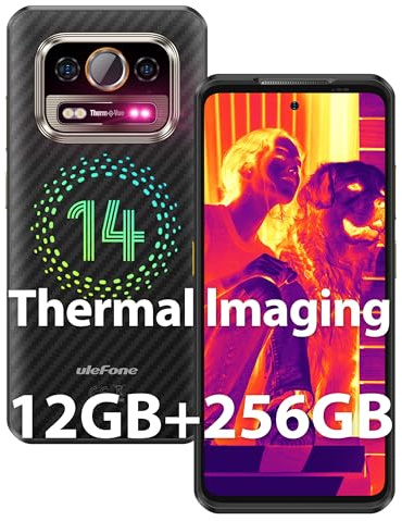 Ulefone Armor 25T Rugged Smartphone, 12GB+256GB/SD-2TB Cellulare Antiurto, Android 14 Telefono Indistruttibile, Termocamera, 50MP+64MP Visione Notturna, 6.78 FHD+ 120HZ, 6500mAh, Dual SIM NFC/4G/GPS