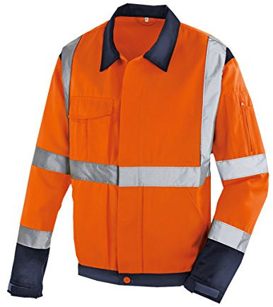 teXXor 4115-XXXL Warnschutz-Jacke Davenport, Größe XXXL, Warnorange/Marineblau