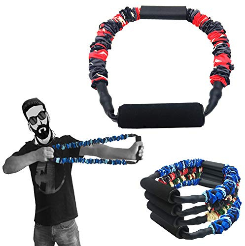 FOSER Archery Band Open Bow Resistance Trainer Arm Strength Training Bow Training Tensioner Archery Fitness Machine (30LBs)