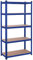 SONGMICS Étagère de Rangement à 5 Niveaux, 40 x 90 x 180 cm, Capacité 875 kg, Planches Réglables, Style Industriel, pour Cuisine, Salon, Bleu GLR040Q01