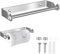 Teokantz 28CM Porta Rotolo da Cucina in Acciaio Inox, Portarotoli da Cucina da Parete, Argento