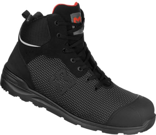WÜRTH MODYF Sicherheitsstiefel S3L Cetus EVO in schwarz - bequeme Arbeitsschuhe für Herren und Damen - metallfrei & wasserabweisend - in der Größe 50