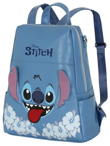 Disney Lilo et Stitch Tongue-Sac à Dos Shield, Bleu, 28 x 33 cm, Capacité 10 L
