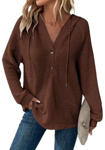 Cardigan-Boutonnage-Tricots-Polaire Sweats à Capuche Femme Pull Femme Leger Marron 3XL