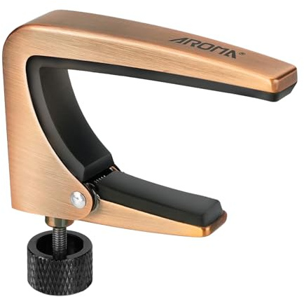 Aroma Guitar Capo Adjustable Tension Performance Capo for 6 Strings Acoustic Electric Guitars