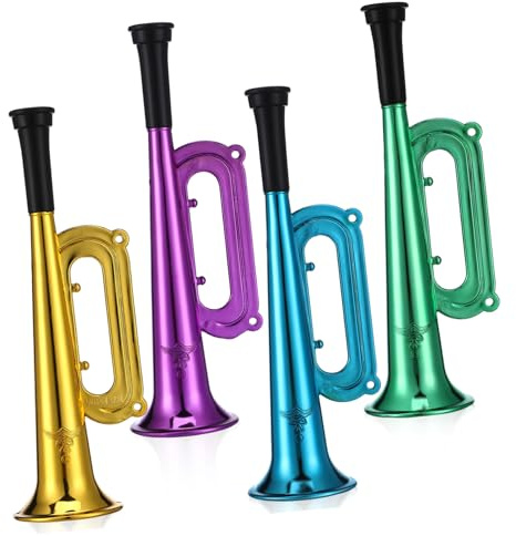 UKCOCO 10piezas Altavoz Colorido Trompeta De Juguete Fiestas Estadio Instrumentos De Plástico Para Hacer Ruido