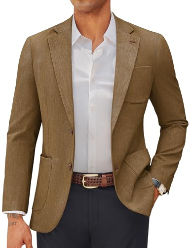 PJ PAUL JONES Herrkavaj Sportig Elegant Fritids Business Jacka, kaffe, XL