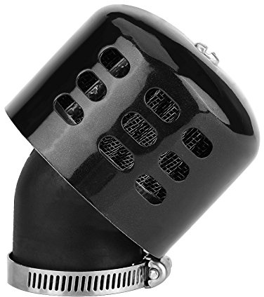 Filtro de aire para moto,Fydun juego de filtro de inducción de admisión de aire modificado de 35 mm para moto (Negro)