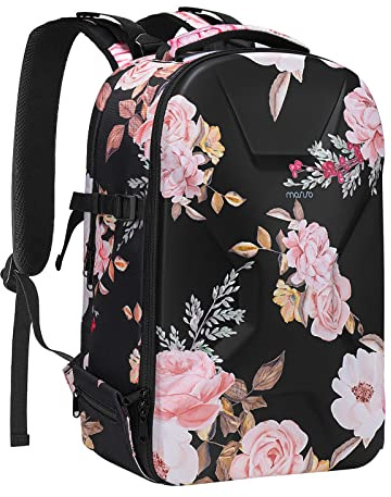 MOSISO Camera Bag,Waterproof Hard Peony Photography Camera Backpack, Black | Professional DSLR SLR Mirrorless Camera Bag with Tripod Holder&15-16 inch Laptop Compartment Compatible with Canon/Nikon/Sony