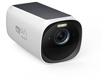 eufy Security eufyCam S330 (eufyCam 3) Add-on Camera, Security Camera Outdoor Wireless, 4K with Integrated Solar Panel, Face Recognition AI, Expandable Local Storage, Spotlight, No Monthly Fee