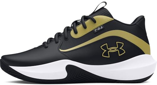Under Armour Unisex Lockdown 7, (001) Black/Black/Metallic Gold, 10.5, US