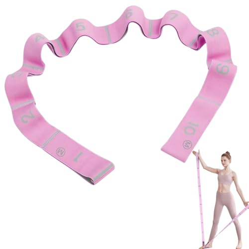 Bandes élastiques de fitness, élastiques de résistance, 10 niveaux de résistance, bandes élastiques de fitness, pour gymnastique artistique, yoga, élastique de danse, Pilates