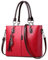 DORRISO Elegant Damen Schultertasche Mode Handtasche Kuriertaschen mit Einzigartigem Anhänger Umhängetasche für Reise Einkaufen Arbeit Urlaub Business Damen PU Leder Henkeltasche Rot