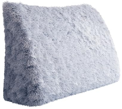 Rucener Gran Respaldo de Triángulo Cojín para Sofá Cabecero Alto Almohada de Cabecero Alto Respaldo para Cama Perfecto Como Cojín Para Ver la Televisión y Leer