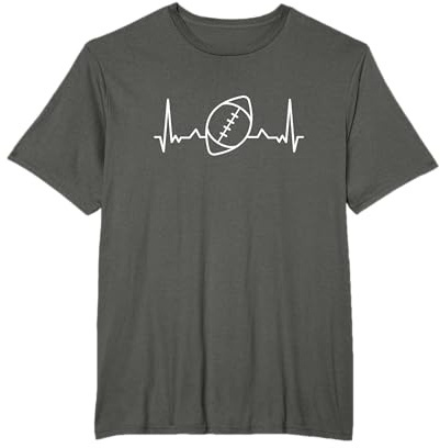 American Football Herzschlag T-Shirt