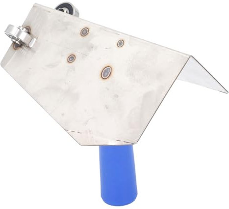 Llana de Esquina Interior, Llana de ángulo recto de acero inoxidable con cojinete, Empuñadura ergonómica, Espátula esquinera de pared giratoria 360 para Enlucido Albañilería