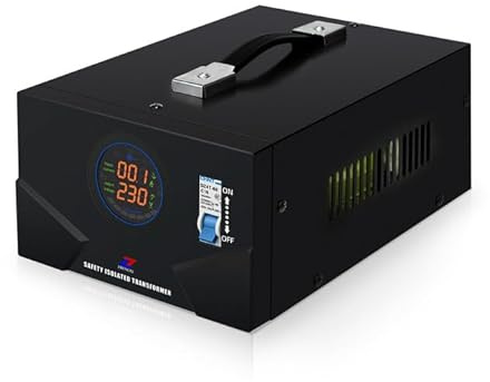 ZHENGXI ELECTRIC Trasformatore di isolamento 230 V a 230 V, 2000 W, trasformatore di tensione, 2 prese di uscita
