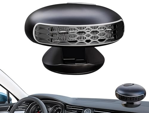 Calentador de Coche Portátil,Calefactor Para Carritos De Golf | Descongelador y Desempañador de Parabrisas Ajustable 360° Calentamiento Rápido para Interior Exterior Vehículo Camping