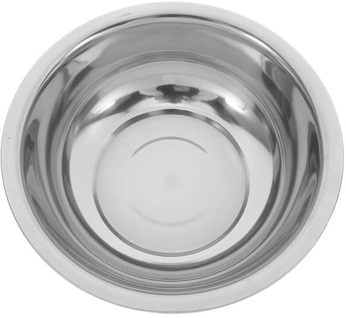 Amosfun Bassine Bain de Pieds en Acier Inoxydable 201 sans Aimant, Diamètre 32 Cm, Bassin pour Tremper les Pieds et Lavage du Visage, Bassin de Bain Polyvalent pour Soins Personnels